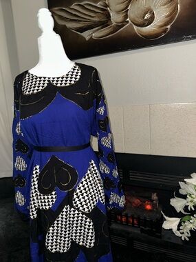 Homemade dress long sleeve dress for summer soft dress L